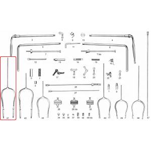 ARCHETTO FRENO R PISTONCINO ANTERIORE  (ART.41)
