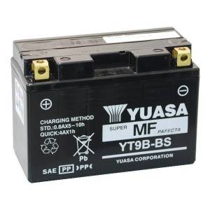 BATTERIA YT9B-BS 12V 8Ah (SIMILE YT9B-B4) SIGILLATA CON ACIDO - YUASA YT9B-BS