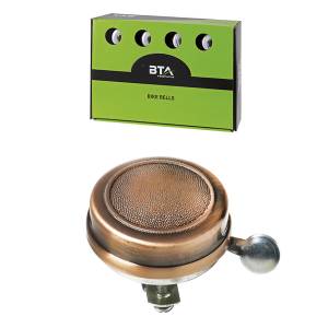 CAMPANELLO CLASSICO ACCIAIO FINITURA OTTONE d.55