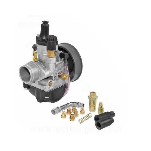 CARBURATORE PHBG 21 DS CON COMANDO DEPRESSORE E RACCORDO OLIO + 2 KIT STARTER (A CAVO E MANUALE) + SET 6 GETTI PER CARBURAZIONE