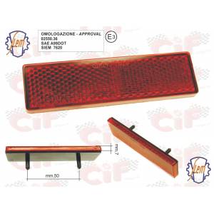 CATARIFRANGENTE ROSSO 94x28mm. CON 2 PIOLI - SIEM