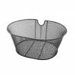 CESTINO ANTERIORE OVALE IN RETE SENZA GANCI *NERO*  RINFORZATO LUSSO