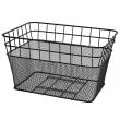 CESTINO ANTERIORE RETTANGOLARE IN RETE 40x30x22cm. *NERO* - BRN "Belgio"