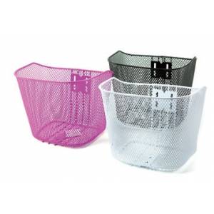 CESTINO ANTERIORE RETTANGOLARE IN RETE PER BICICLETTE 20"/24" SENZA ATTACCHI *ROSA*