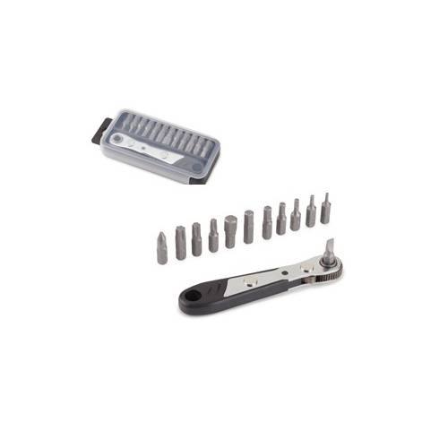 CHIAVE A CRICCHETTO REVERSIBILE CON 12 INSERTI