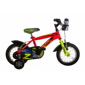 CICLO 12 MTB MASCHIO TELAIO 21 ACCIAIO 1 VELOCITA' *ROSSO GIALLO* - DOUBLEZZ "Z-boy"