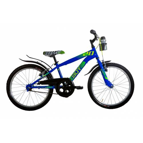 CICLO 20 MTB MASCHIO TELAIO 28 ACCIAIO 1 VELOCITA'  *BLU ELETTRICO* -  DOUBLEZZ "Z-boy"