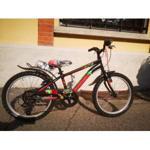 CICLO 20 MTB MASCHIO TELAIO 28 ACCIAIO 6 VELOCITA' *NERO VERDE ROSSO" - DOUBLEZZ Racer