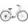CICLO 28 CITY DONNA TELAIO 43 ACCIAIO MONOTUBO 6 VELOCITA' *BIANCO FUXIA* - DOUBLEZZ "Easy"