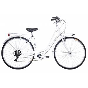 CICLO 28 CITY DONNA TELAIO 45 ACCIAIO 6 VELOCITA' *BIANCO* - DOUBLEZZ "Cardiff"