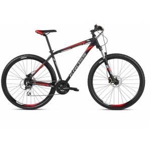 CICLO 29 MTB UOMO TELAIO ALLUMINIO Tg.L 24 VELOCITA'  FRENI A DISCO IDRAULICI FORCELLA AMMORTIZZATA *NERO GRIGIO" - KROSS Hexag