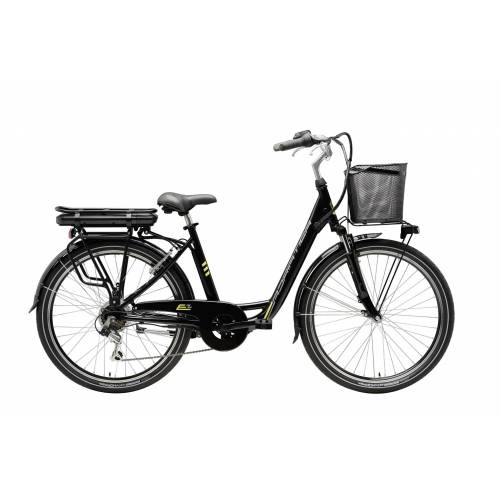 CICLO ELETTRICO DONNA 26 TELAIO 45 ALLUMINIO 6 VELOCITA' FORCELLA AMMORTIZZATA *NERO* - ADRIATICA E2 Lady