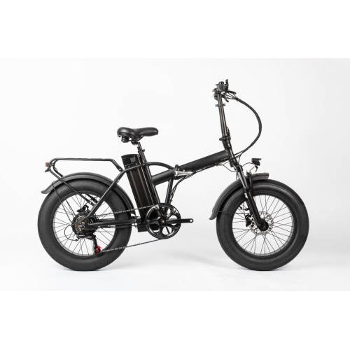 CICLO ELETTRICO UNISEX 20 TELAIO 32 ALLUMINIO 7 VELOCITA' *NERO OPACO* - DOUBLEZZ Lampo