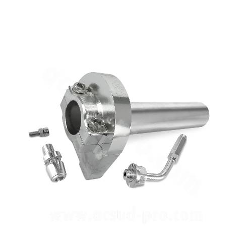 COMANDO GAS RAPIDO IN ALLUMINIO ANODIZZATO *ARGENTO*