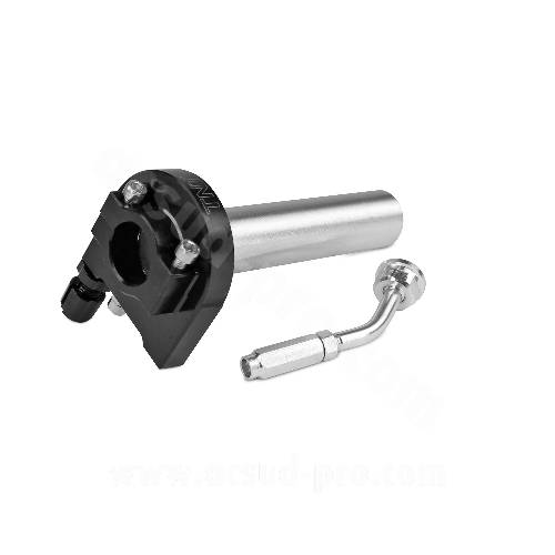 COMANDO GAS RAPIDO IN ALLUMINIO ANODIZZATO *NERO*