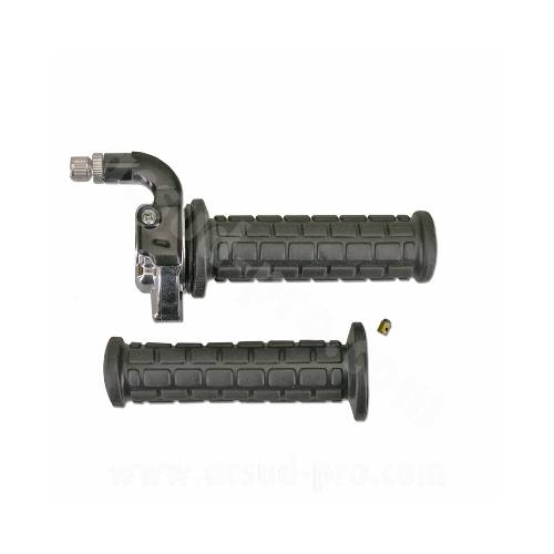 COMANDO GAS RAPIDO IN ALLUMINIO ANODIZZATO *NERO/CROMATO* - TNT Original X9