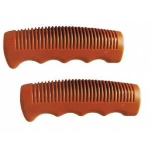 COPPIA MANOPOLE CICLO VIPLA TIPO INGLESE/OLANDA *MARRONE*