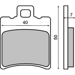 COPPIA PASTIGLIE FRENO ECONOMICHE ( ug.FDB680)