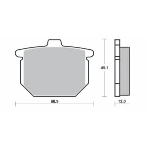 COPPIA PASTIGLIE FRENO FERODO FDB133P ( ug.SBS508)