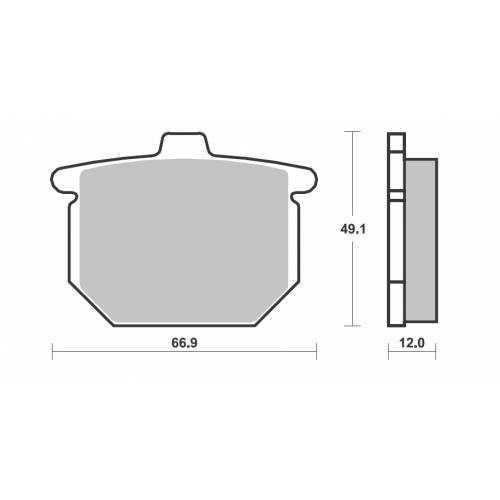 COPPIA PASTIGLIE FRENO FERODO FDB133P ( ug.SBS508)
