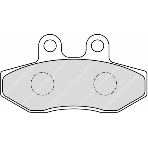 COPPIA PASTIGLIE FRENO FERODO FDB2224P