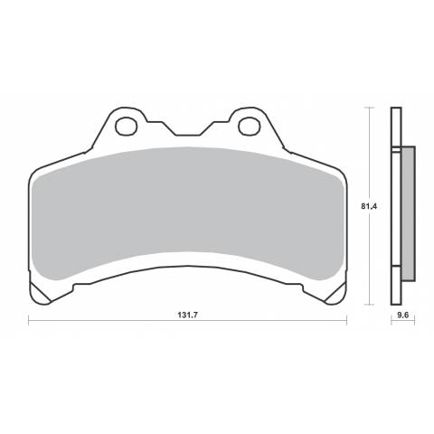 COPPIA PASTIGLIE FRENO FERODO FDB865P ( ug.SBS682)