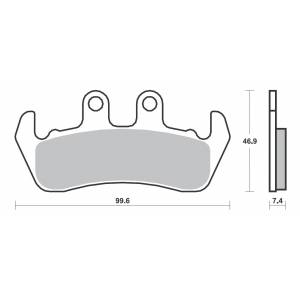 COPPIA PASTIGLIE FRENO NEWFREN FD0161 ( ug.SBS653)