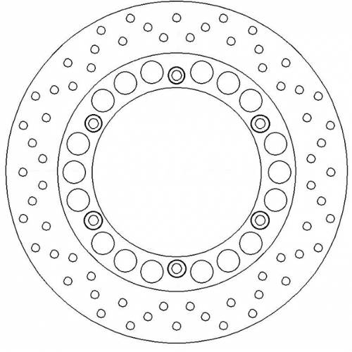 DISCO FRENO POSTERIORE YAMAHA 500 T-MAX