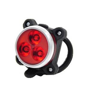 FANALE POSTERIORE CICLO 3 LED 8 FUNZIONI RICARICA USB - B-RACE Bright