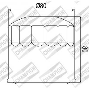 FILTRO OLIO CHAMPION COF102
