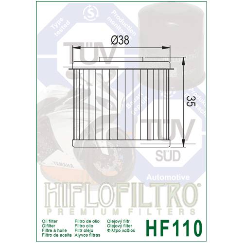 FILTRO OLIO HIFLO HF110