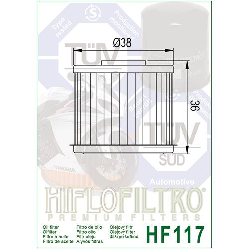 FILTRO OLIO HIFLO HF117