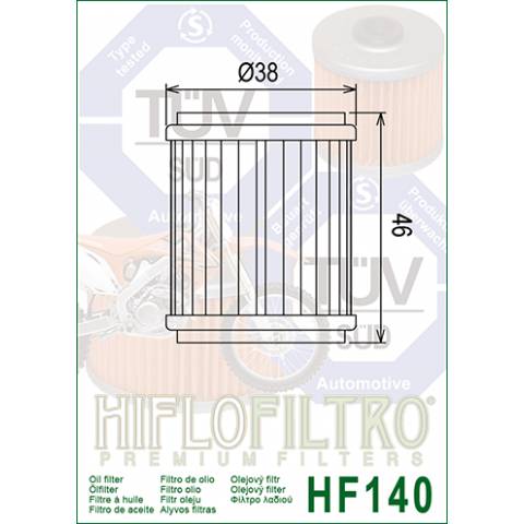 FILTRO OLIO HIFLO HF140