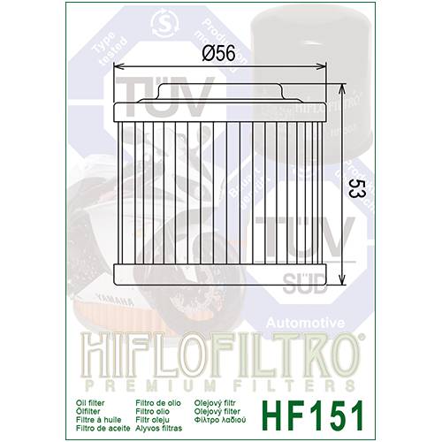 FILTRO OLIO HIFLO HF151