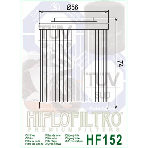 FILTRO OLIO HIFLO HF152