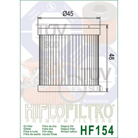 FILTRO OLIO HIFLO HF154