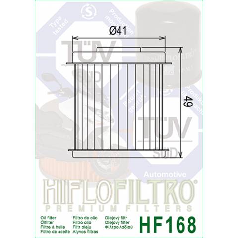 FILTRO OLIO HIFLO HF168