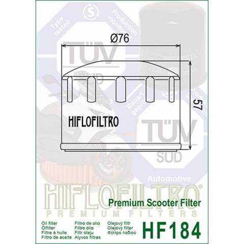 FILTRO OLIO HIFLO HF184  Premium Scooter