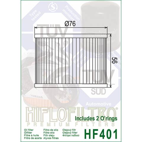 FILTRO OLIO HIFLO HF401