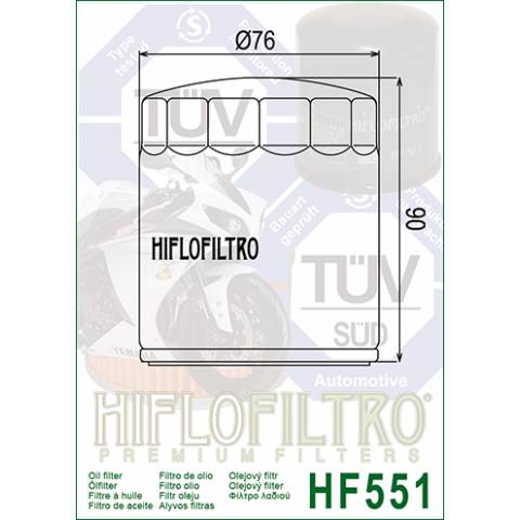 FILTRO OLIO HIFLO HF551