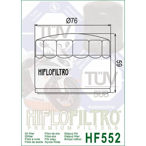 FILTRO OLIO HIFLO HF552