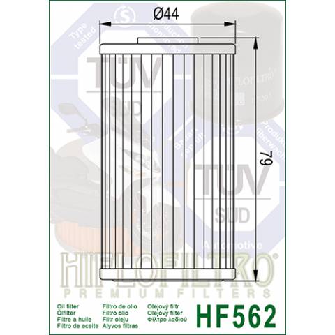 FILTRO OLIO HIFLO HF562