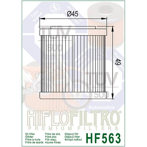 FILTRO OLIO HIFLO HF563