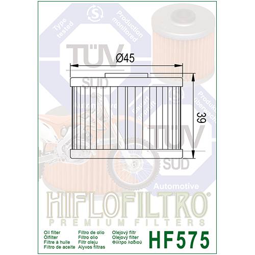 FILTRO OLIO HIFLO HF575