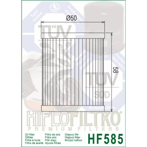 FILTRO OLIO HIFLO HF585