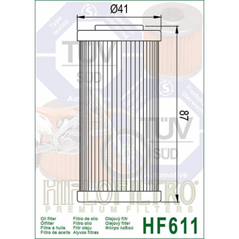 FILTRO OLIO HIFLO HF611