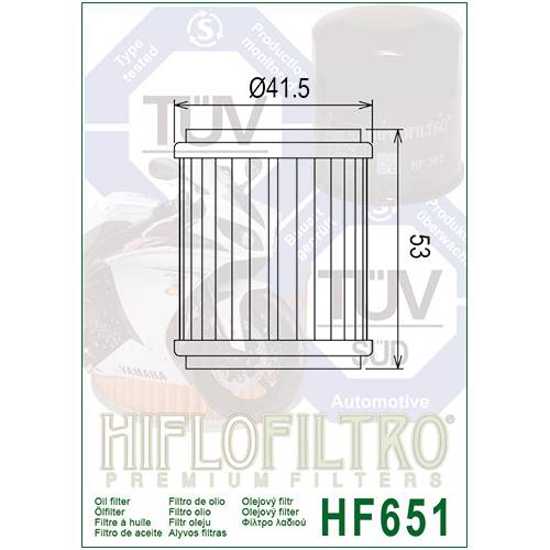 FILTRO OLIO HIFLO HF651