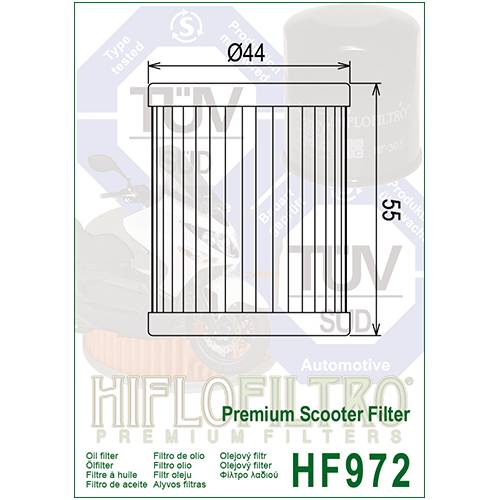 FILTRO OLIO HIFLO HF972 Premium Scooter