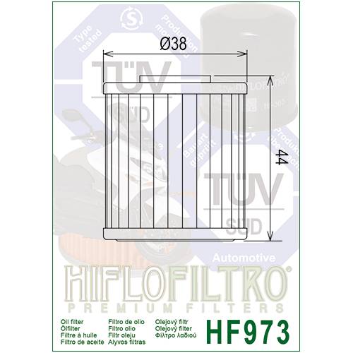 FILTRO OLIO HIFLO HF973 Premium Scooter
