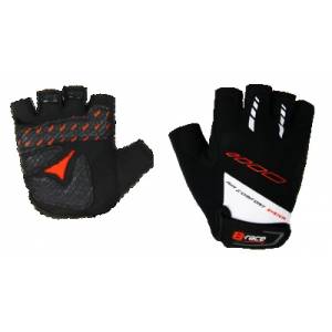 GUANTI CICLO Tg.M*NERO/BIANCO* - B-RACE "Bump gel"